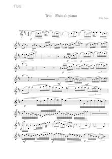 Partition flûte , partie, Trio pour flûte, viole de gambe et Piano