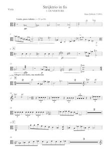 Partition viole de gambe, corde Trio, F# minor, Erblich, Hans
