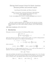 Entropy based moment closure for kinetic equations: Riemann problem and invariant regions