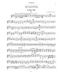 Partition violon 3, Octet, Op.3, Svendsen, Johan