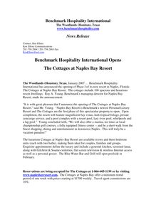 Benchmark Hospitality International