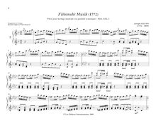 Partition No.2 en F major, pièces pour mécanique orgue, Haydn, Joseph
