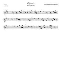 Partition ténor viole de gambe, octave aigu clef, Weihnachtsoratorium