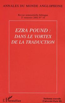 Ezra Pound : dans le vortex de la traduction