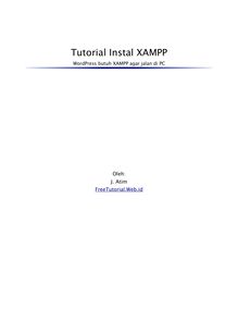Tutorial-Install-XAMPP