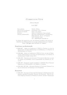 CV (format PDF) - Curriculum Vitæ