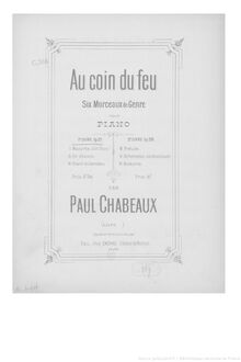 Partition Book 1, Mazurka (Alla Chopin) - , En chasse - , Chant du berceau, Au coin du feu, Opp.27 & 28.