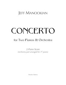 Partition 2-partition de piano (avec orchestre reduction as 3rd piano), Concerto pour 2 Pianos et orchestre