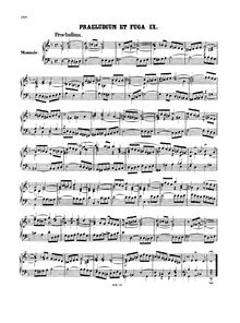 Partition complète, Prelude et Fugue en D minor, BWV 539, D minor