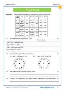 Grade 5 Maths Test: Mixed Skills Practice 5