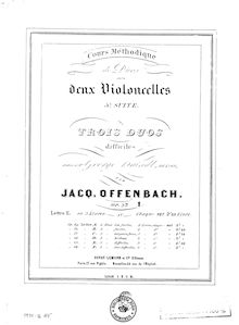 Partition Book I, Duos pour 2 violoncelles, Op.53, Duos pour 2 Violoncelles, Op.53