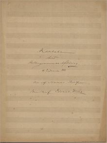 Partition complète, Holberg Cantata, EG 171, Grieg, Edvard