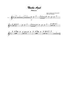 Partition violons I, Noche azul, Noche azul, E♭ major, Rodríguez, Pablo Andrés