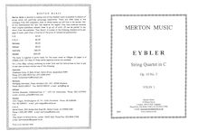 Partition parties complètes, corde quatuor, Op.10 No.3, C major