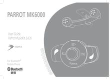 Notice kits voiture mains-libres Parrot  MK6000