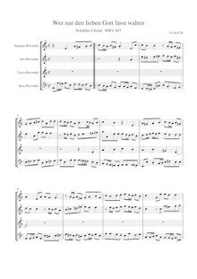 Partition complète (SATB, A minor), 6 choral préludes