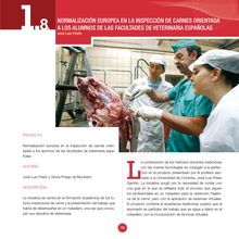 Normalización europea en la inspección de carnes orientadas a los alumnos de las facultades de Veterinaria españolas