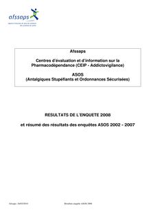 ASOS - Résultats de l enquête 2008