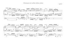 Partition Christum wir sollen loben schon, BWV 611, Das Orgel-Büchlein par Johann Sebastian Bach