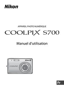Notice Appareil Photo numériques Nikon  COOLPIX S700