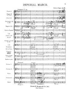Partition complète Imperial March Edward par Edward Elgar