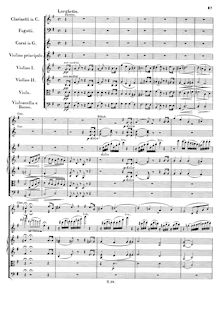 Partition , Larghetto, violon Concerto, D Major, Beethoven, Ludwig van