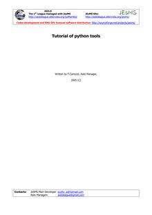 Tutorial python tools