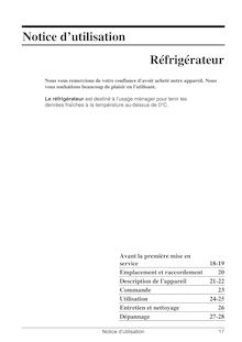 Notice Réfrigérateur SMEG  UKFL164A