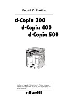 Notice  Photocopieuse Olivetti  d-Copia 300