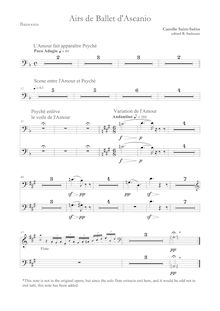 Partition basson 1, 2, Ascanio, Saint-Saëns, Camille