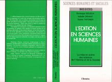 L édition en sciences humaines