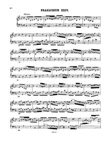 Partition Prelude et Fugue No.24 en B minor, BWV 893, Das wohltemperierte Klavier II