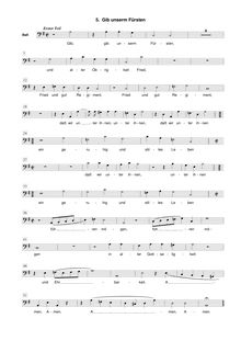 Partition basse , partie, Geistliche Chor-Music, Op.11, Musicalia ad chorum sacrum, das ist: Geistliche Chor-Music, Op.11