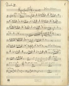 Partition flûte 3, Symphony No.1, Symphony No.1 in C minor, C minor