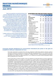 Les prévisions de croissance de la Banque de France