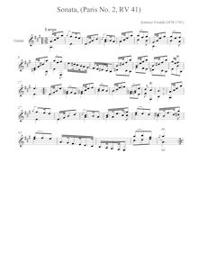 Partition Complete playing score, violoncelle Sonata en F major