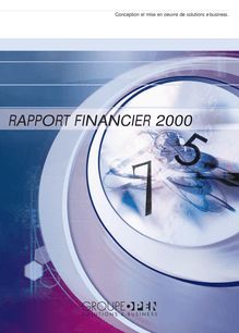 Rapport financier 2000