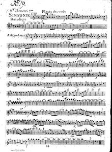 Partition flûte 2, 2 Symphonies, Sinfonie à Grande Orchestre ; Sinfonies périodiques