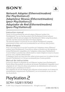 Notice PlayStation Sony  SCPH-10281