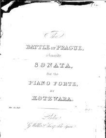 Partition Piano , partie, pour Battle of Prague - Sonata, F major