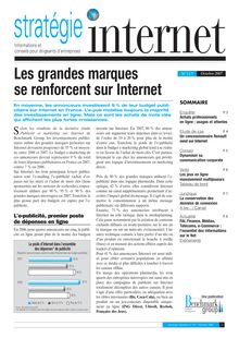 Stratégie Internet n° 117 - oct 2007