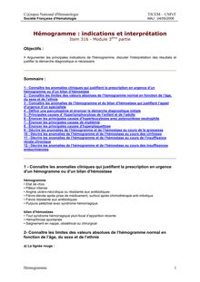 National d Hématologie TICEM UMVF Société Française d Hématologie MAJ