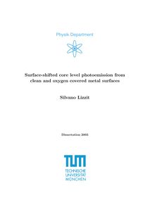 Surface shifted core level photoemission from clean and oxygen covered metal surfaces [Elektronische Ressource] / Silvano Lizzit