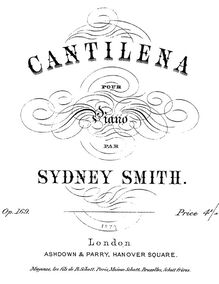 Partition complète, Cantilena, Smith, Sydney
