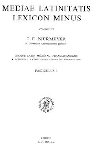 Medieval Latin Lexicon