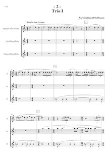 Partition Score (pages 2-8), Trio I, Hoffmann, Norbert Rudolf