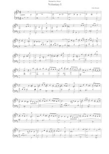 Partition Voluntary I, revised version, 10 Bénévoles pour orgue ou clavecin