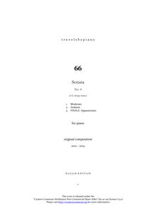 Partition complète, Piano Sonata No.4, G♯ minor, Novegno, Roberto