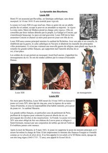 La dynastie des Bourbons. Louis XIII Henri IV est assassiné par ...