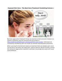 Exposed Skin Care - The Best Acne Treatment Combining Science +